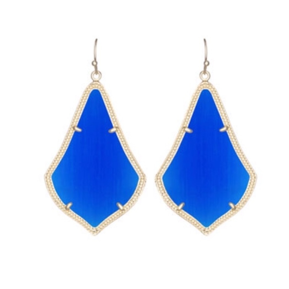 Kendra Scott Alexandra Gold Cobalt Earrings